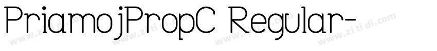PriamojPropC Regular字体转换